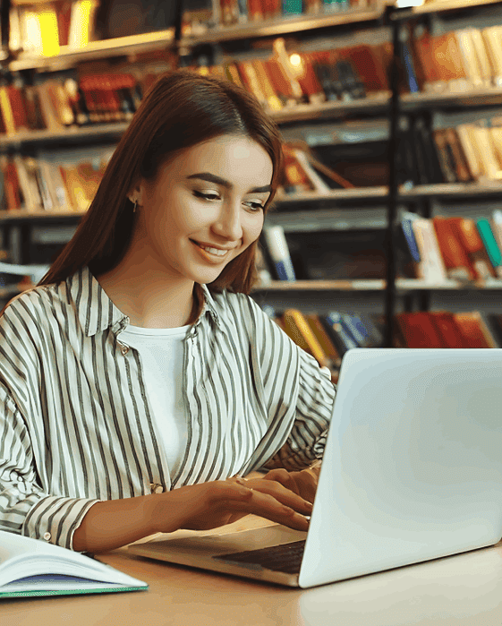 Student using Certified Translation Services in Virginia for transcript acceptance by universities with accuracy.